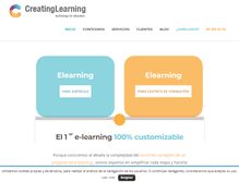Tablet Screenshot of creatinglearning.com